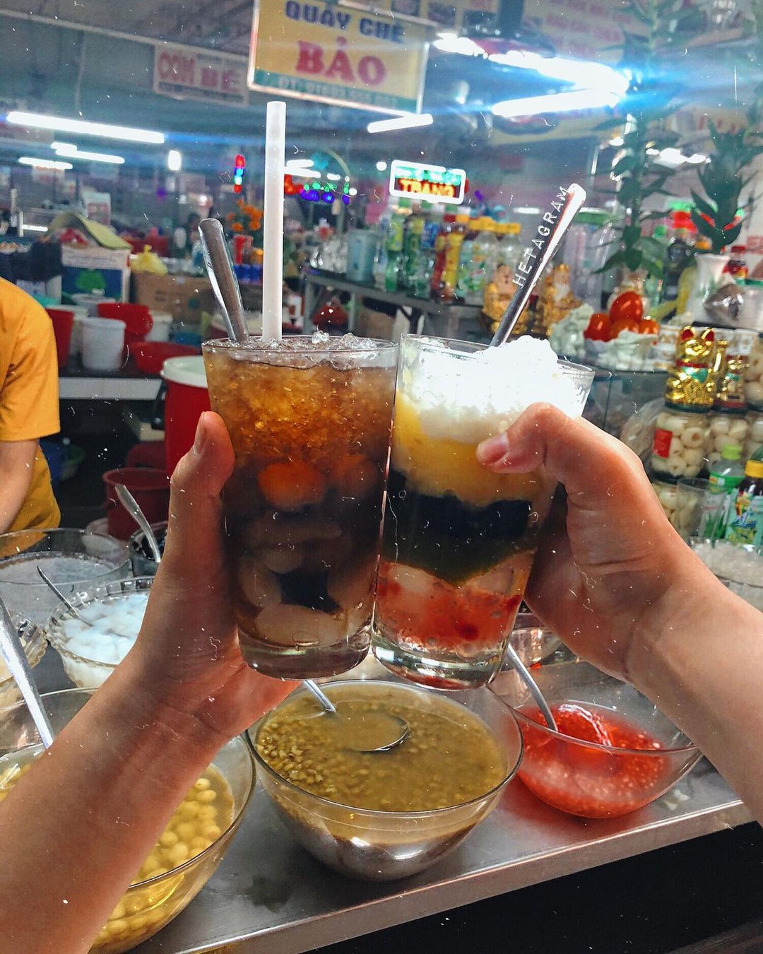 chè bông cỏ trong chợ phan thiết