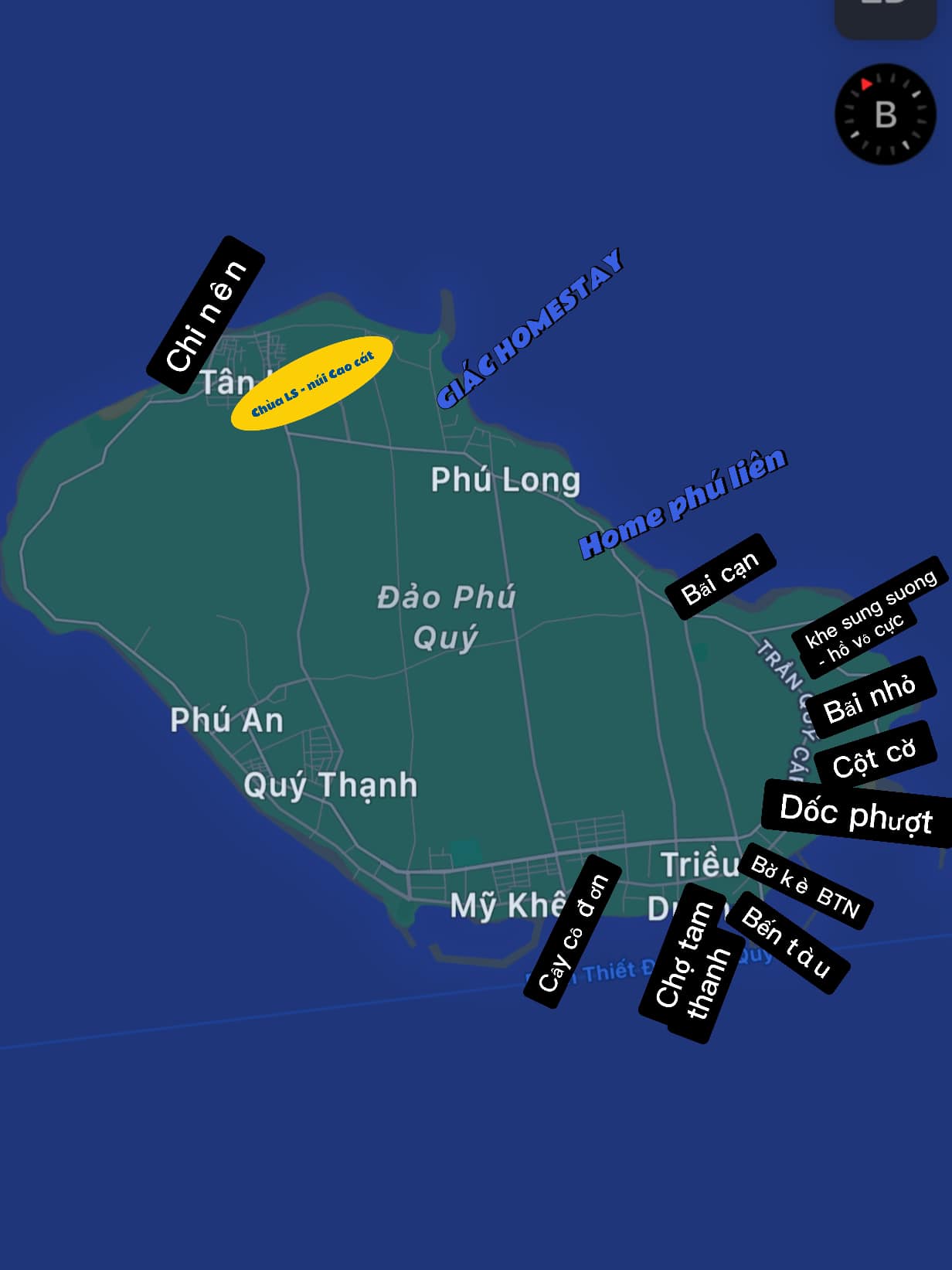 bản đồ du lịch đảo Phú Quý